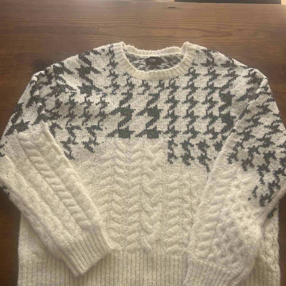 Line The Label Houndstooth sweater
